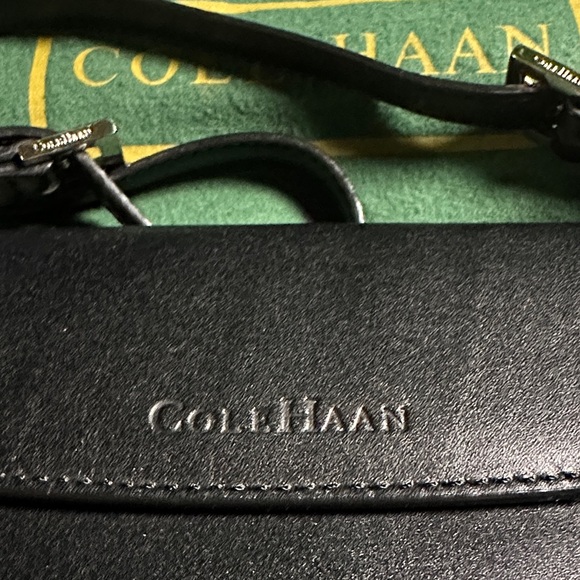 Cole Haan Black Leather Shoulder Bag - Picture 3 of 14